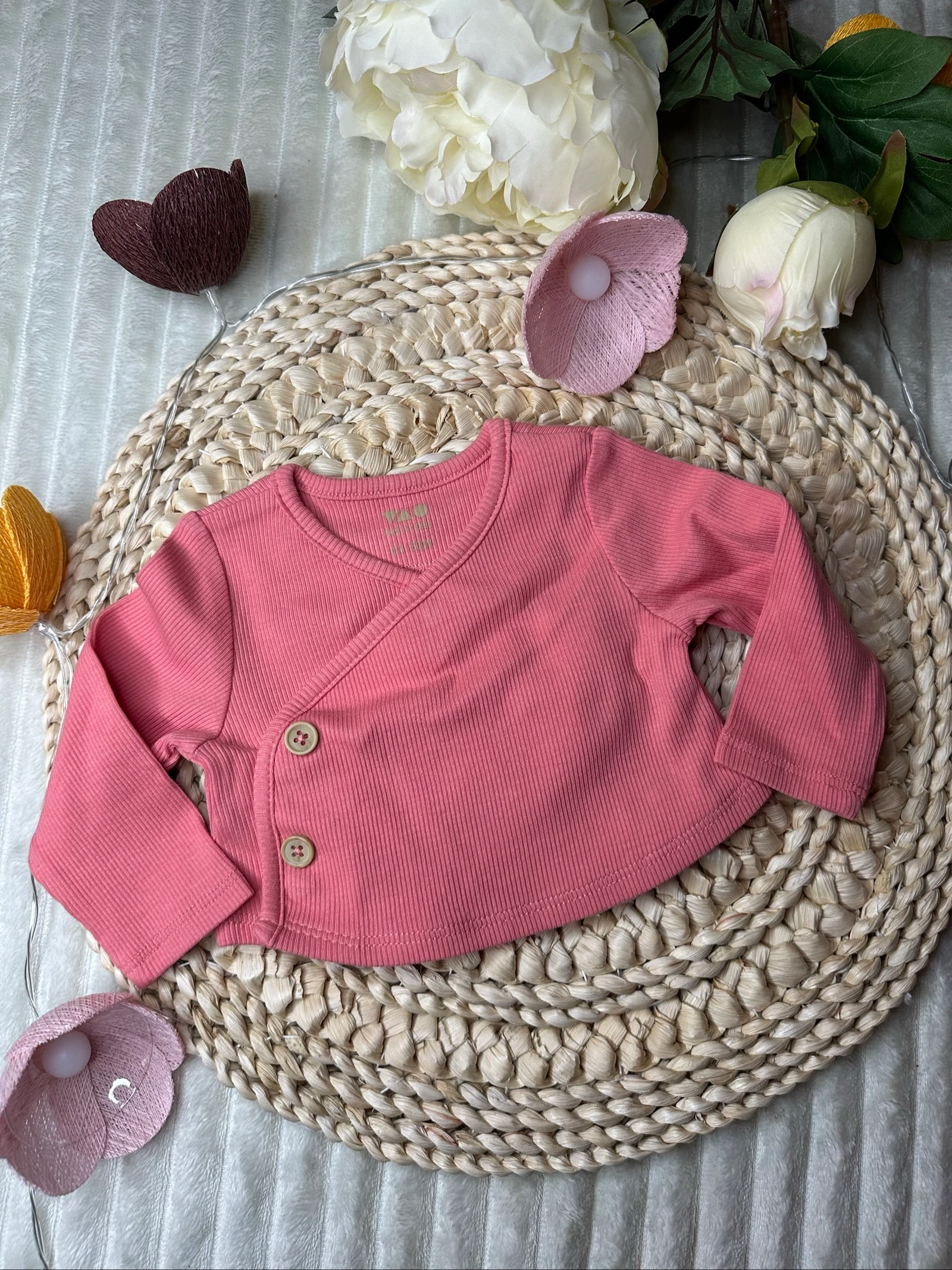 Gilet brassière rose Tape à l’œil naissance 